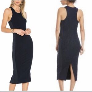 Diane Von Furstenberg Teyla Navy Midi Dress